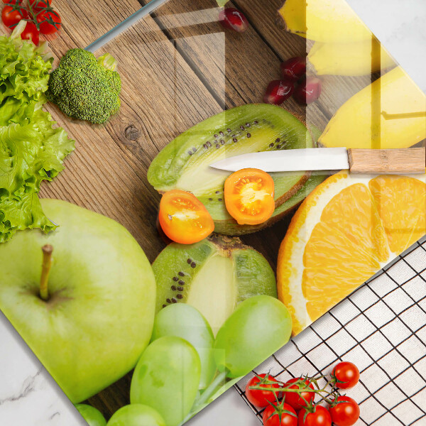 Üveg vágódeszka Friss gyümölcs