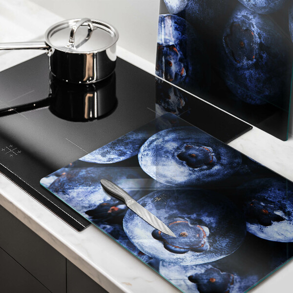 Üveg vágódeszka Közelkép a bogyók