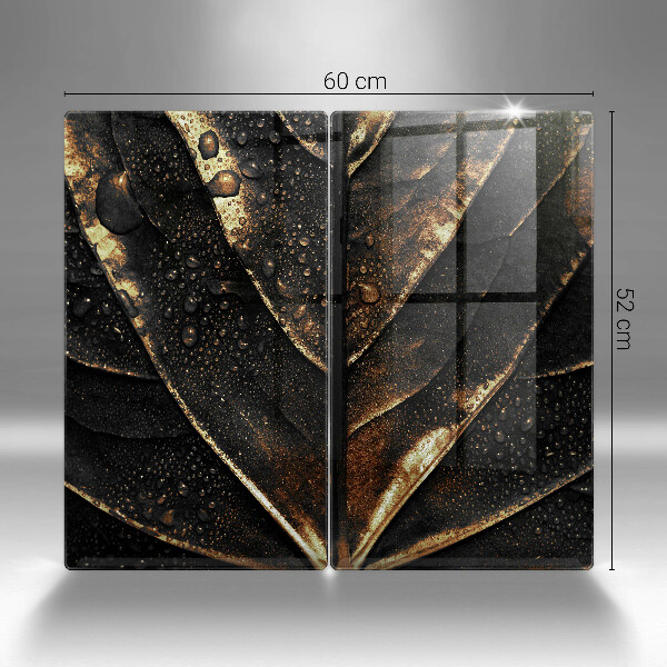 Üveg vágódeszka Aranylemez