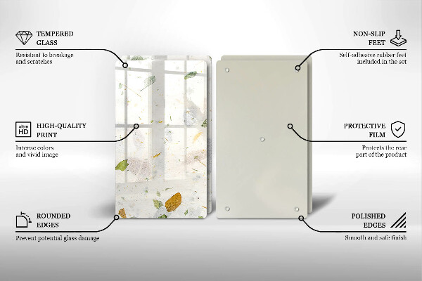 Üveg vágódeszka Lehulló levelek