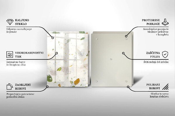 Üveg vágódeszka Lehulló levelek