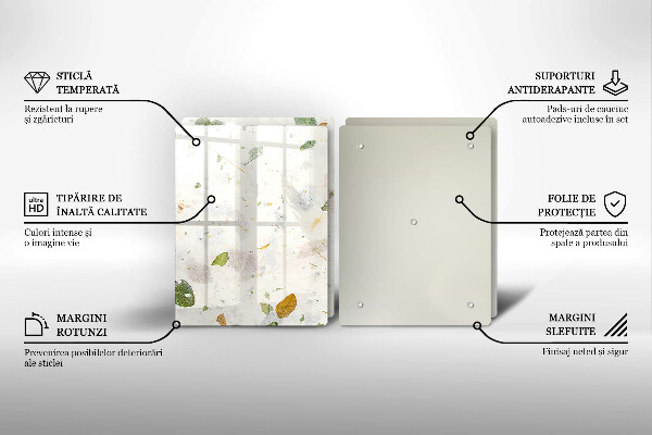 Üveg vágódeszka Lehulló levelek