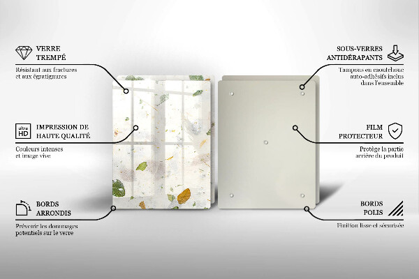 Üveg vágódeszka Lehulló levelek