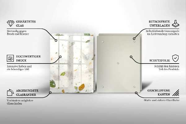 Üveg vágódeszka Lehulló levelek