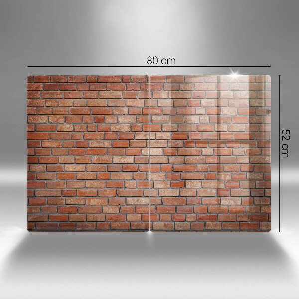 Üveg vágódeszka Téglafal fal