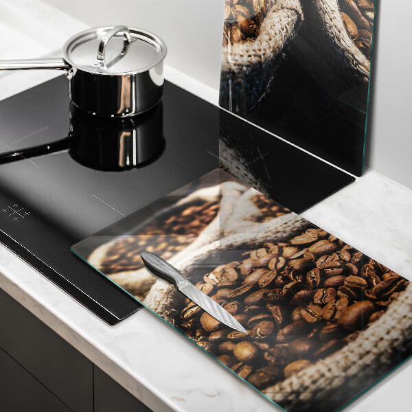 Üveg vágódeszka Zsák kávébab