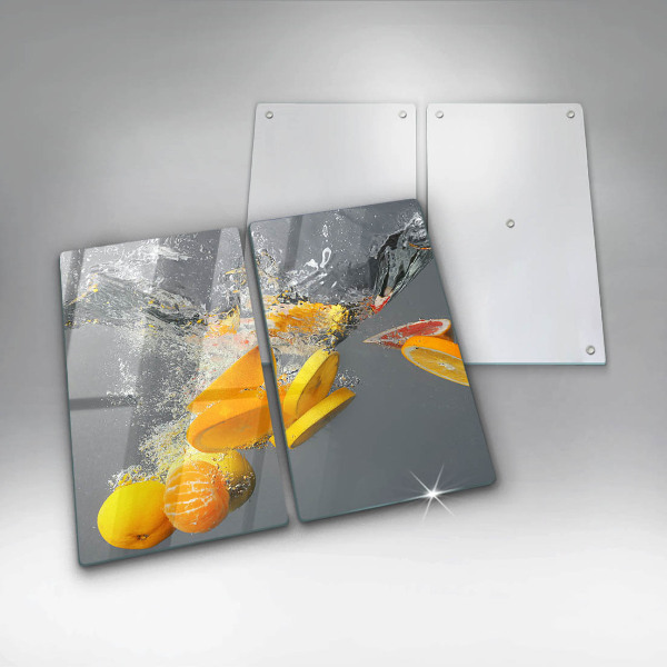 Üveg vágódeszka Citrom vízben