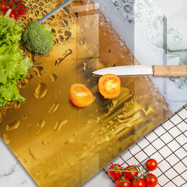 Üveg vágódeszka Nedves pohár sör