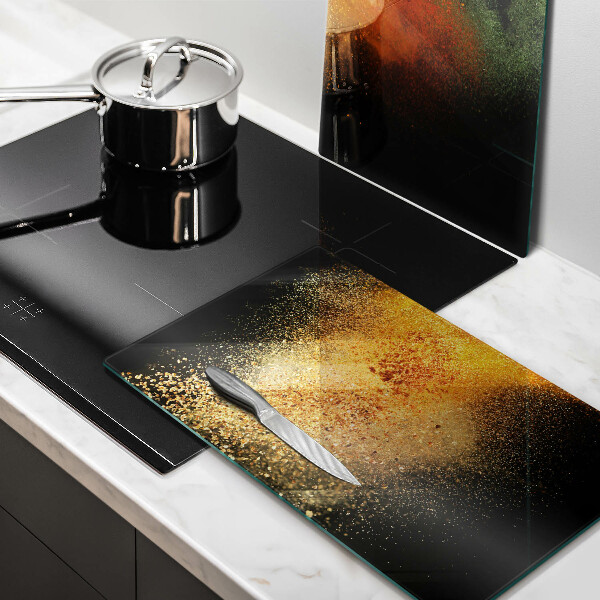 Üveg vágódeszka Színes fűszerek