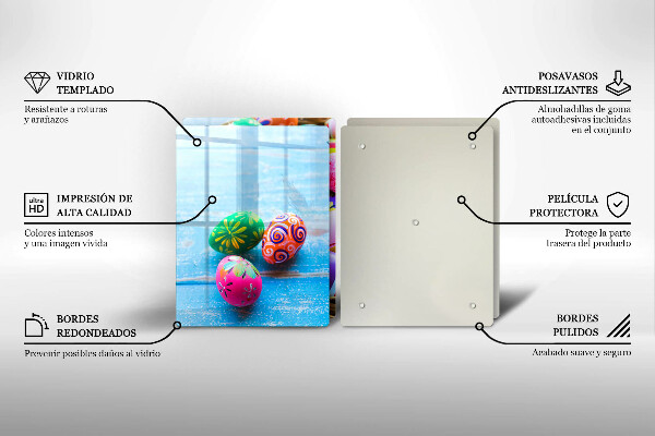 Üveg vágódeszka Húsvéti tojások Húsvéti tojások