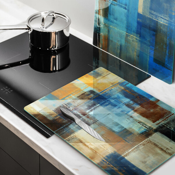 Üveg vágódeszka Festett háttér