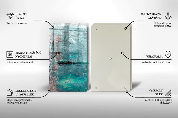 Üveg vágódeszka Festék absztrakciós háttér