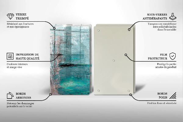 Üveg vágódeszka Festék absztrakciós háttér