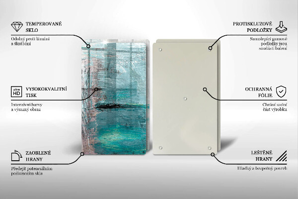 Üveg vágódeszka Festék absztrakciós háttér