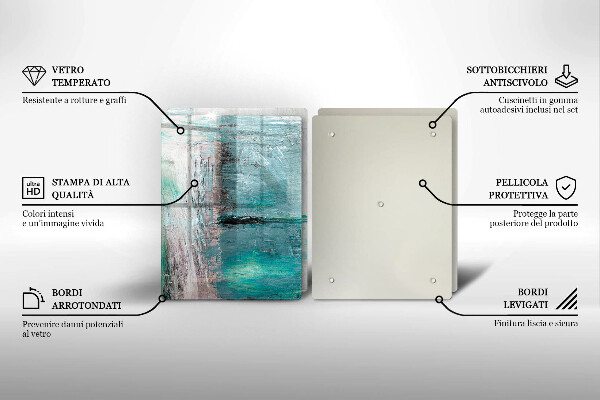 Üveg vágódeszka Festék absztrakciós háttér