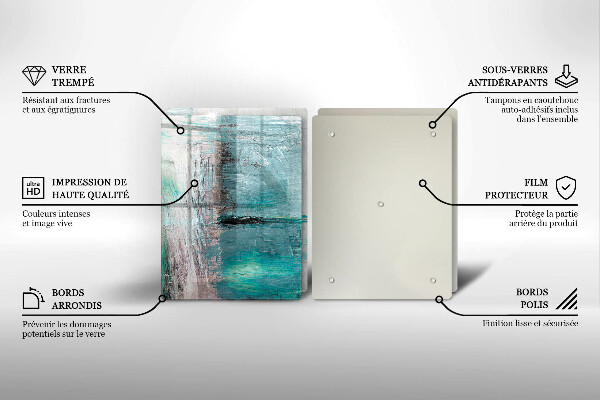 Üveg vágódeszka Festék absztrakciós háttér