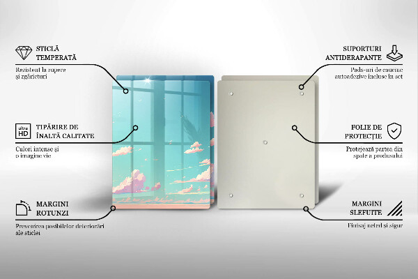 Üveg vágódeszka Mesebeli mennyország