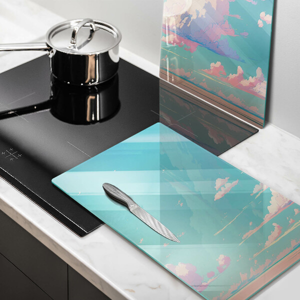 Üveg vágódeszka Mesebeli mennyország