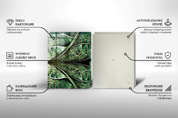 Üveg vágódeszka A levélér szerkezete