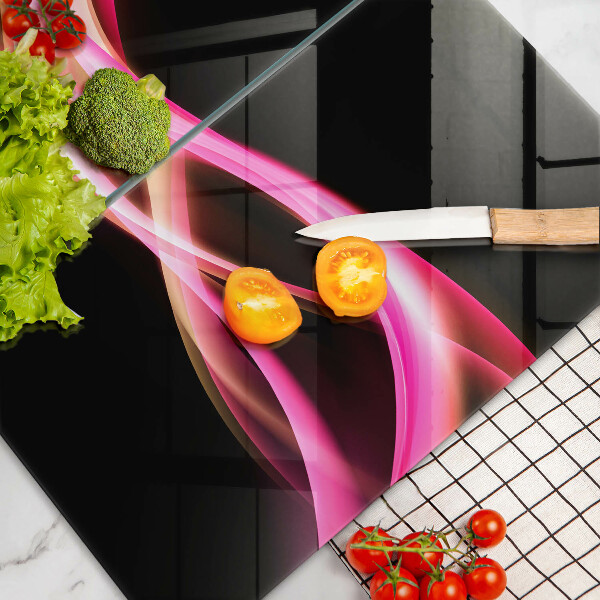 Üveg vágódeszka Absztrakt neon füst