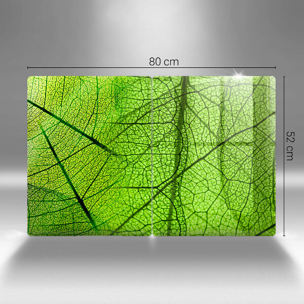 Üveg vágódeszka Természetes levélerek