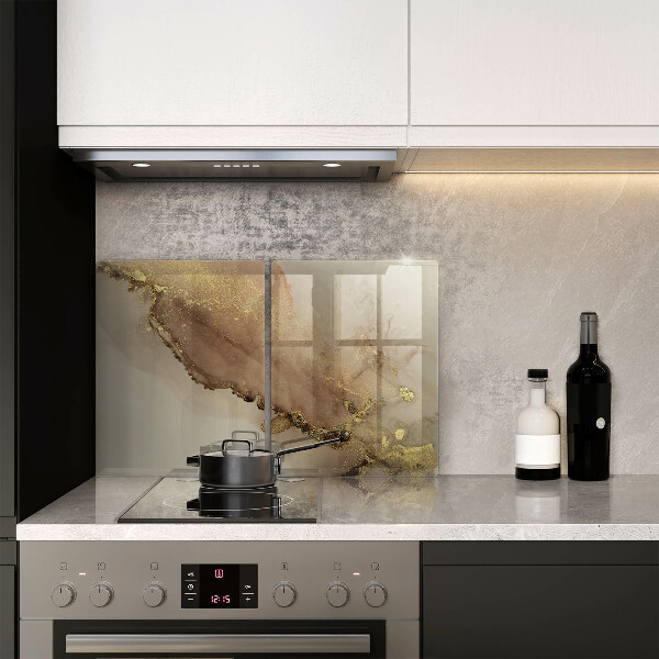 Üveg vágódeszka Arany absztrakció