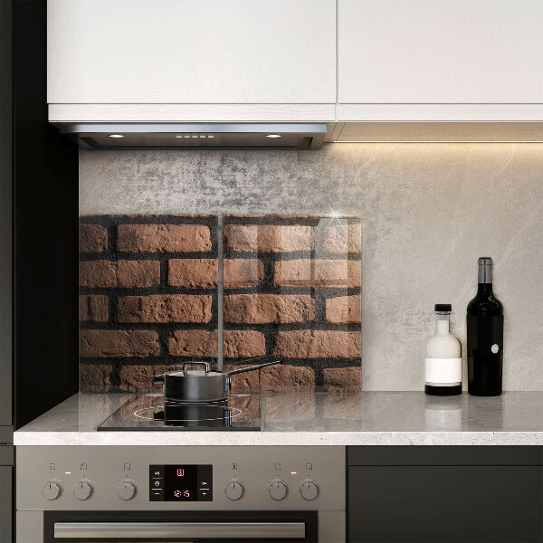 Üveg vágódeszka Tégla fal