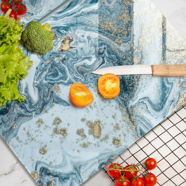 Üveg vágódeszka Szerkezete arannyal