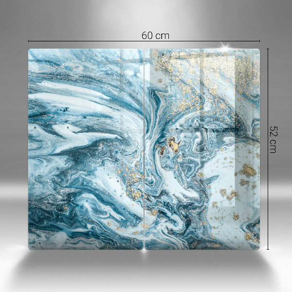 Üveg vágódeszka Szerkezete arannyal