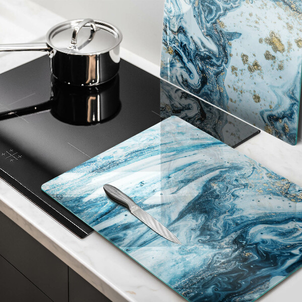 Üveg vágódeszka Szerkezete arannyal