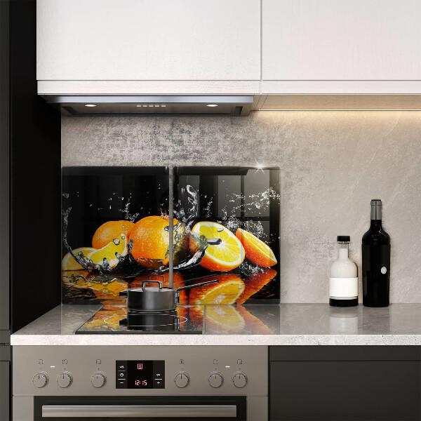 Üveg vágódeszka Lédús narancssárga gyümölcs