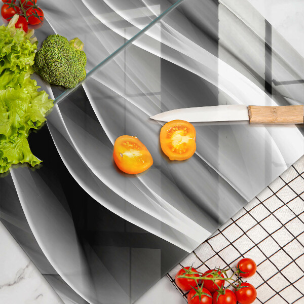 Üveg vágódeszka Absztrakciós finom vonalak