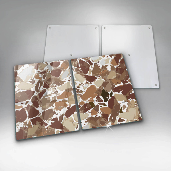 Üveg vágódeszka Kő díszítő foltok