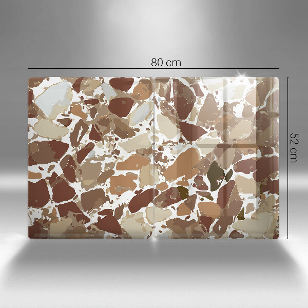 Üveg vágódeszka Kő díszítő foltok