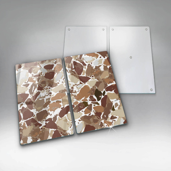 Üveg vágódeszka Kő díszítő foltok