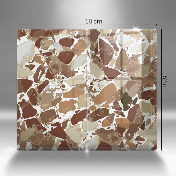 Üveg vágódeszka Kő díszítő foltok