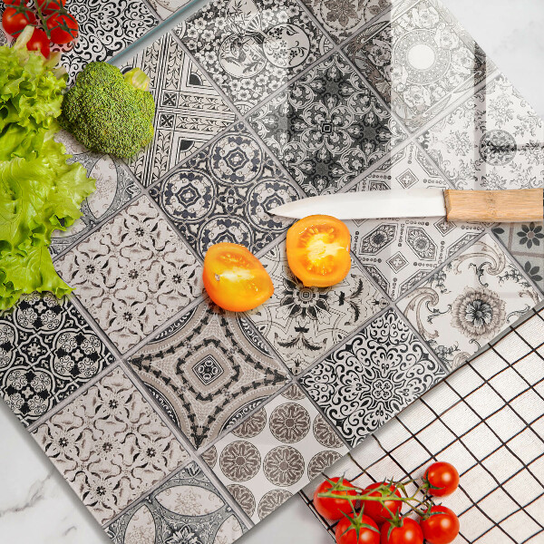 Üveg vágódeszka Dekoratív csempe