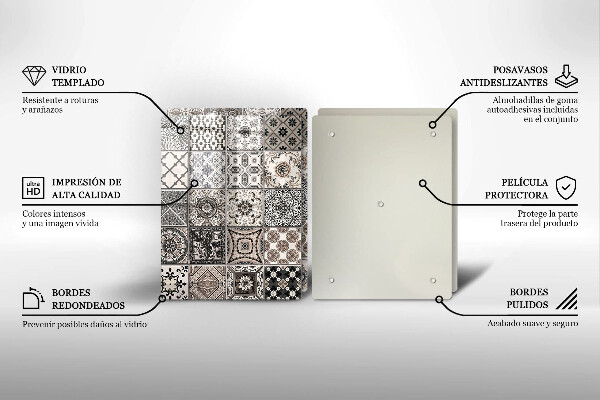 Üveg vágódeszka Dekoratív csempe