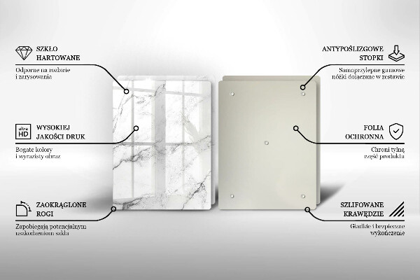 Üveg vágódeszka Elegáns márvány textúra