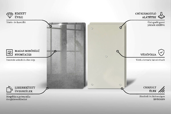 Üveg vágódeszka Beton textúra háttér