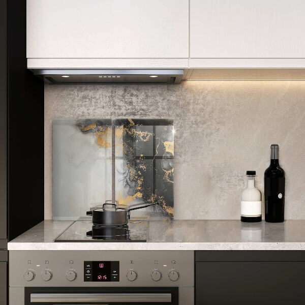 Üveg vágódeszka Absztrakció arannyal