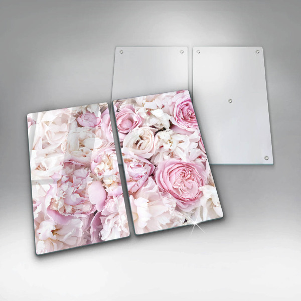 Üveg vágódeszka Bazsarózsa csokor