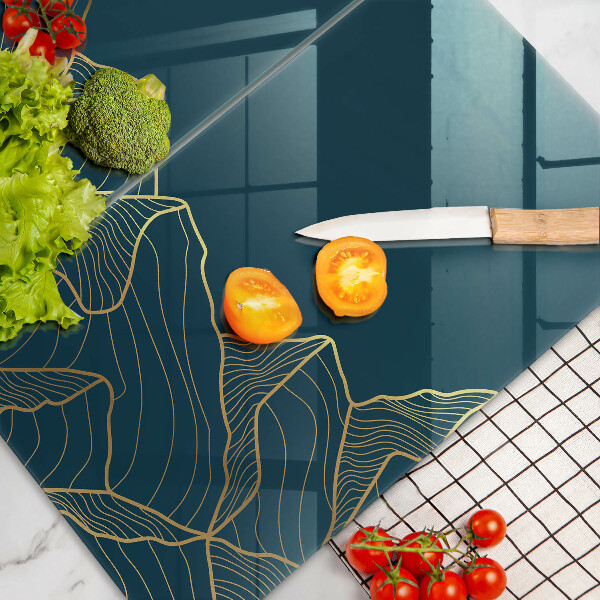 Üveg vágódeszka Absztrakt hegyek