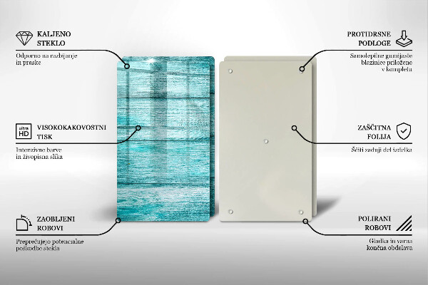 Üveg vágódeszka Vintage fa táblák