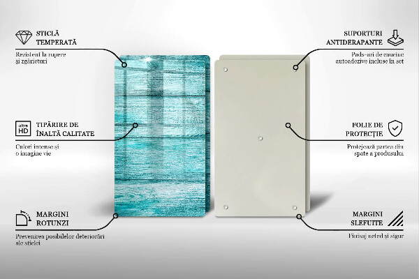 Üveg vágódeszka Vintage fa táblák