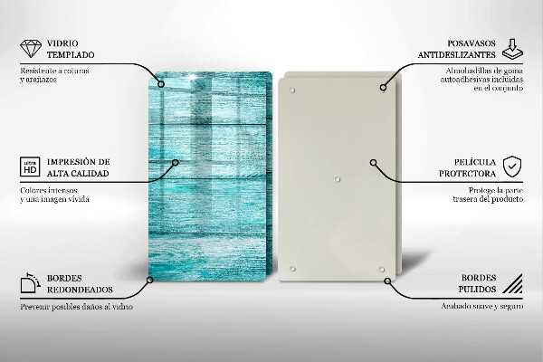 Üveg vágódeszka Vintage fa táblák