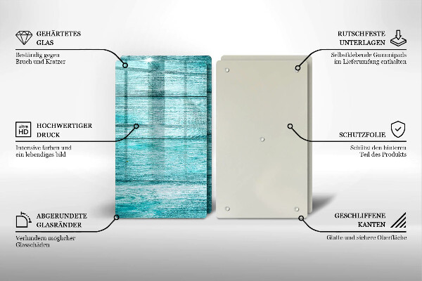 Üveg vágódeszka Vintage fa táblák