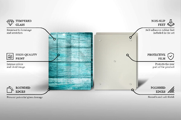 Üveg vágódeszka Vintage fa táblák