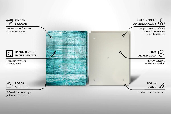 Üveg vágódeszka Vintage fa táblák