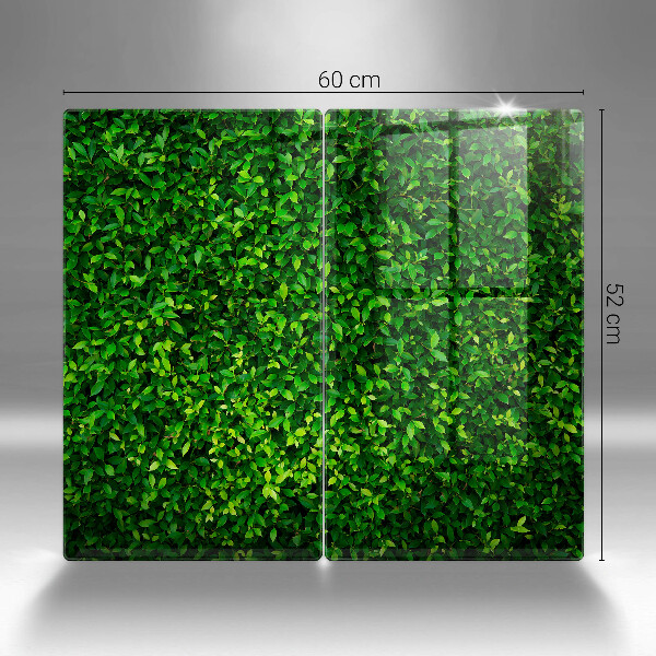 Üveg vágódeszka Növény kis levelekkel